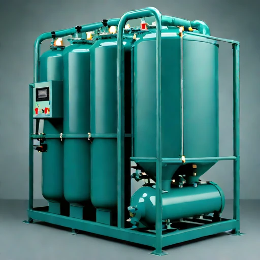 A directional-freeze brine separator, photographed against a plain background