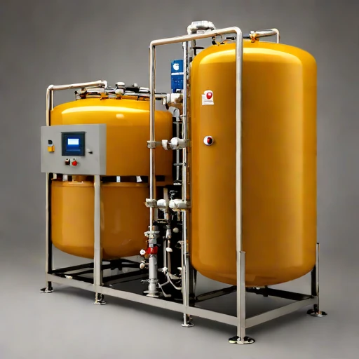 A directional-freeze brine separator, photographed against a plain background