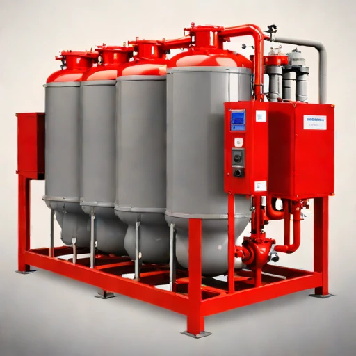 A directional-freeze brine separator, photographed against a plain background