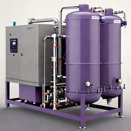 A directional-freeze brine separator, photographed against a plain background