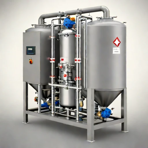 A directional-freeze brine separator, photographed against a plain background