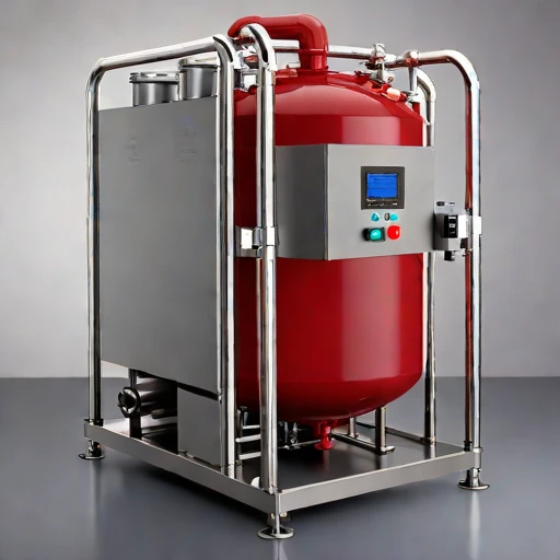 A directional-freeze brine separator, photographed against a plain background