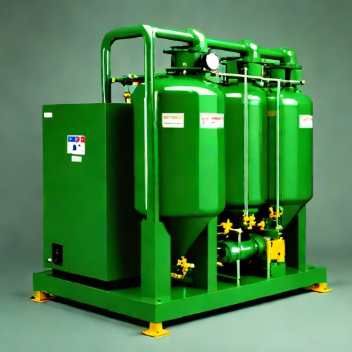 A directional-freeze brine separator, photographed against a plain background