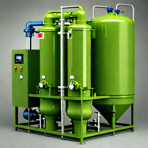 A directional-freeze brine separator, photographed against a plain background