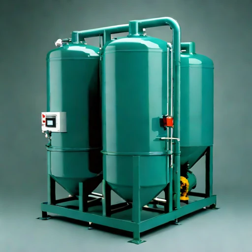 A directional-freeze brine separator, photographed against a plain background