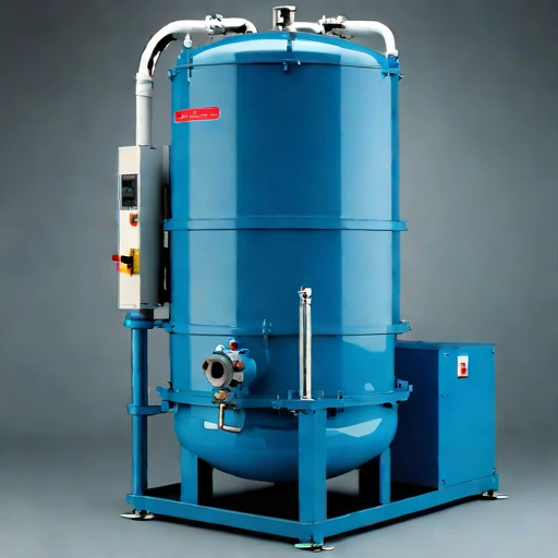 A directional-freeze brine separator, photographed against a plain background