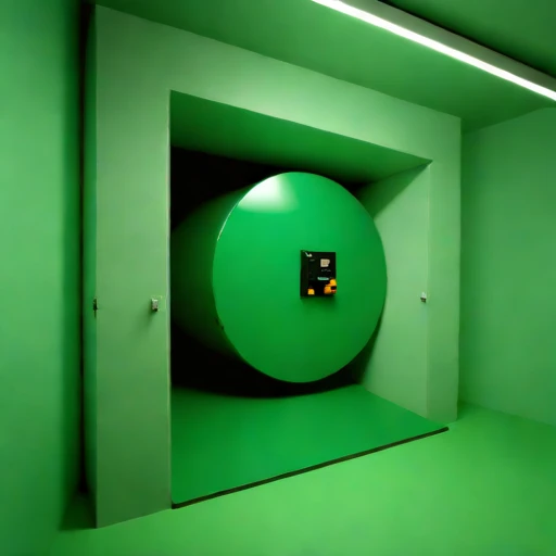 A drift-level machine gallery, photographed against a plain background
