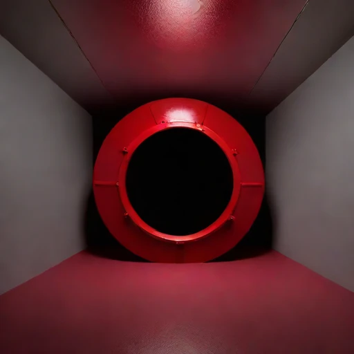 A drift-level machine gallery, photographed against a plain background