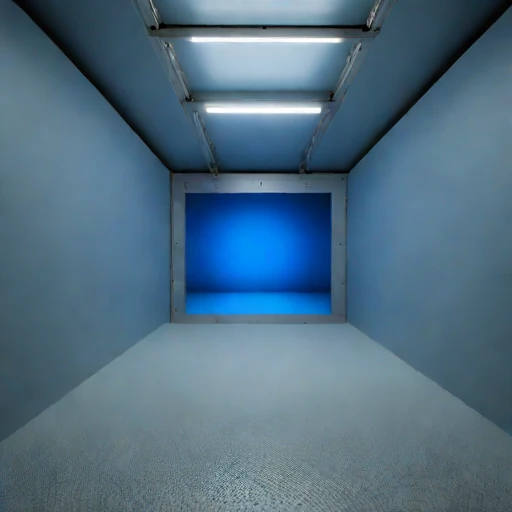 A drift-level machine gallery, photographed against a plain background
