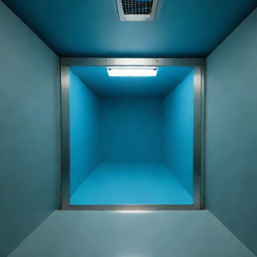 A drift-level machine gallery, photographed against a plain background