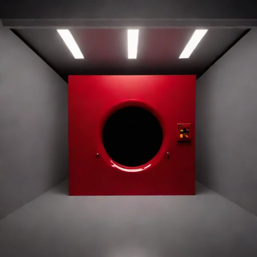 A drift-level machine gallery, photographed against a plain background