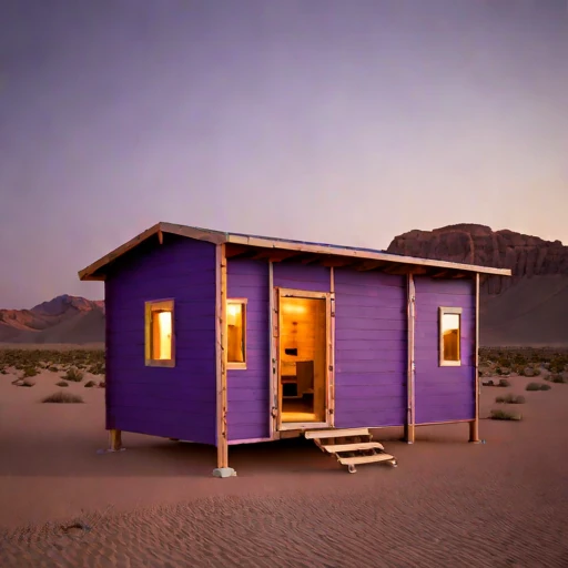A duricrust-pad desert camp, photographed against a plain background