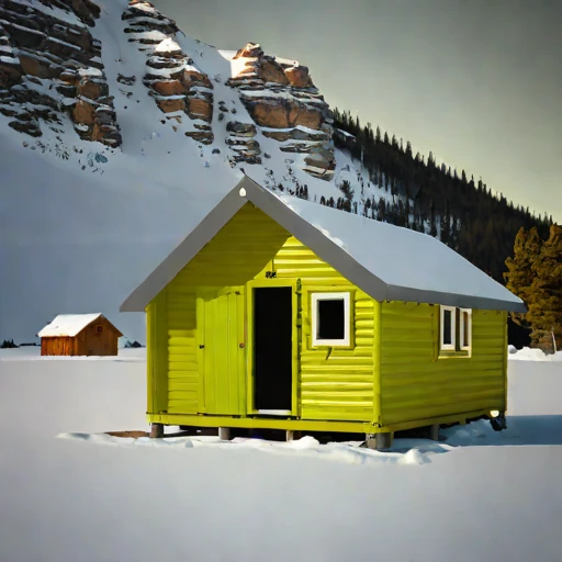 A duricrust-pad desert camp, photographed against a plain background