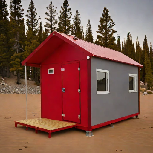 A duricrust-pad desert camp, photographed against a plain background