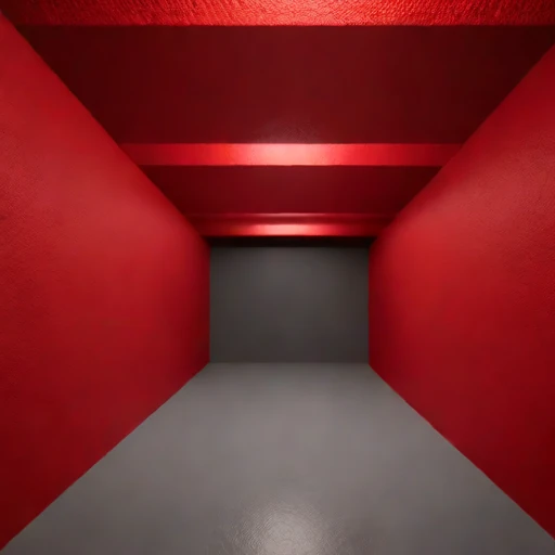 A decline-ramp storage cavern, photographed against a plain background