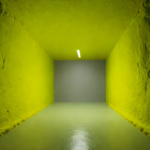 A decline-ramp storage cavern, photographed against a plain background
