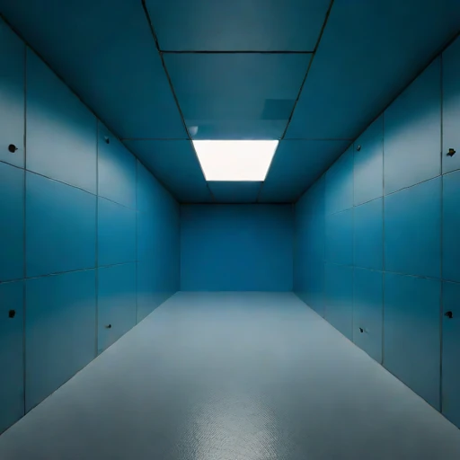 A decline-ramp storage cavern, photographed against a plain background