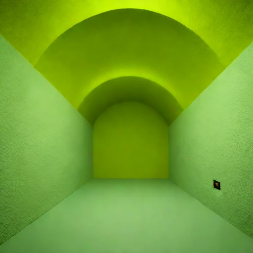 A decline-ramp storage cavern, photographed against a plain background