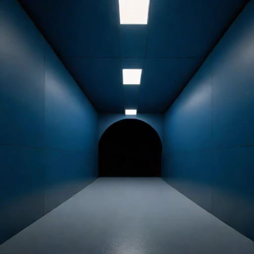 A decline-ramp storage cavern, photographed against a plain background