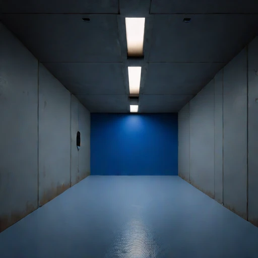 A decline-ramp storage cavern, photographed against a plain background