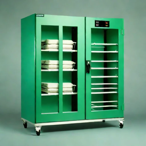 A desorption-stage drying rack, photographed against a plain background