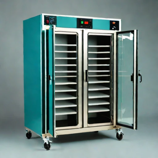 A desorption-stage drying rack, photographed against a plain background