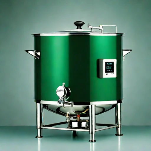 A diauxic-stage starter vat, photographed against a plain background