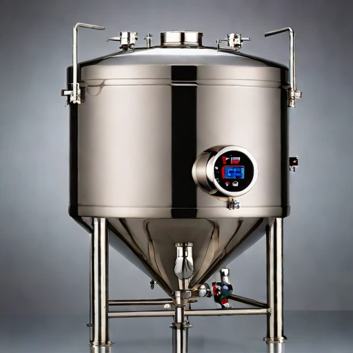 A diauxic-stage starter vat, photographed against a plain background