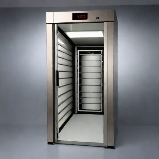 A eutectic-buffered dairy cellar, photographed against a plain background