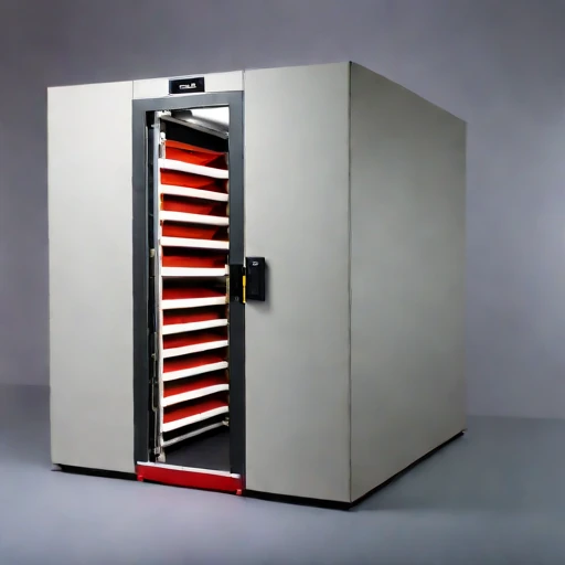 A eutectic-buffered dairy cellar, photographed against a plain background