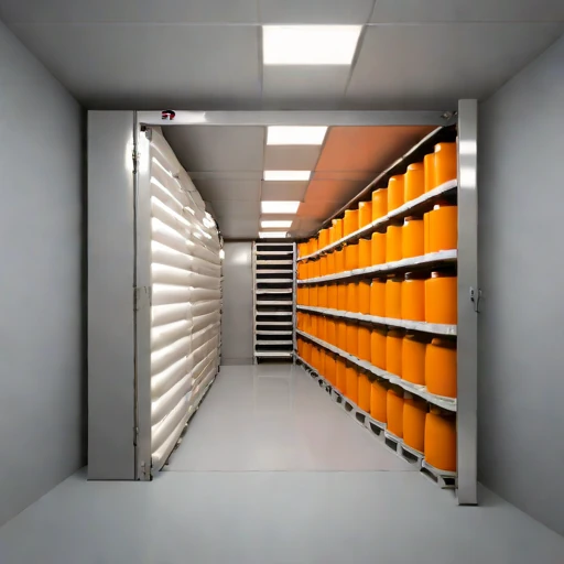 A eutectic-buffered dairy cellar, photographed against a plain background
