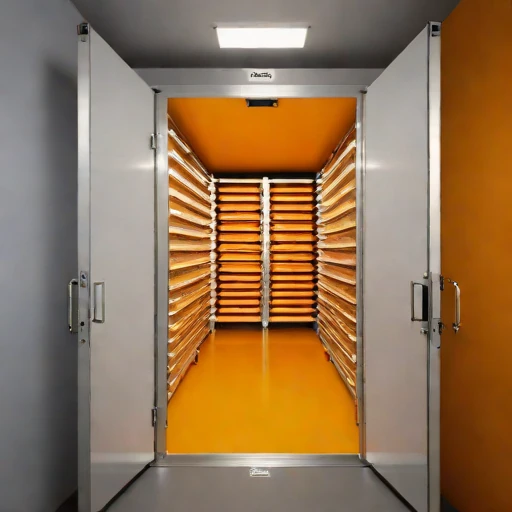 A eutectic-buffered dairy cellar, photographed against a plain background