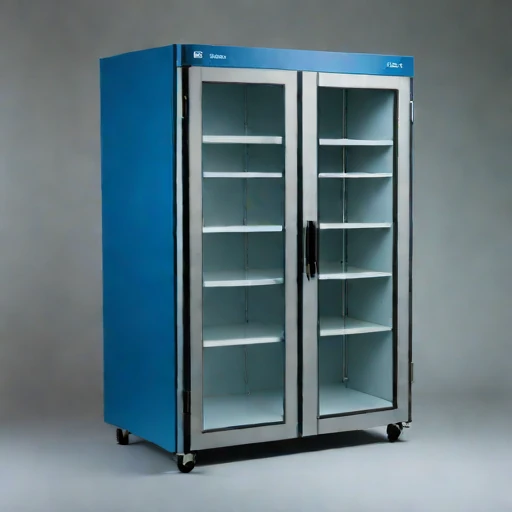 A eutectic-buffered film cold store, photographed against a plain background
