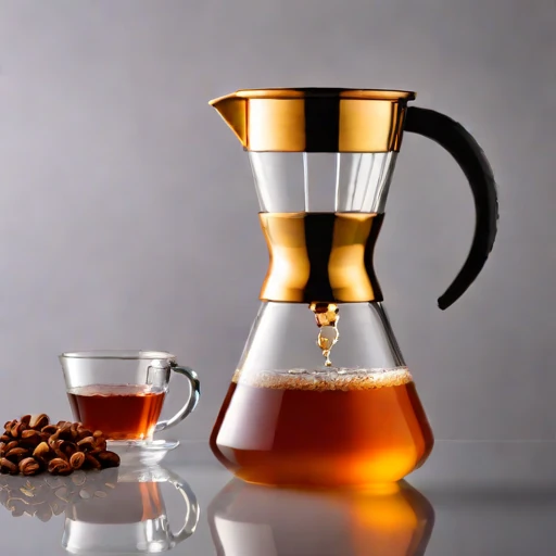 A eutectic-jacket cold-brew column, photographed against a plain background