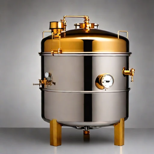 An evaporite-mineral brining tun, photographed against a plain background