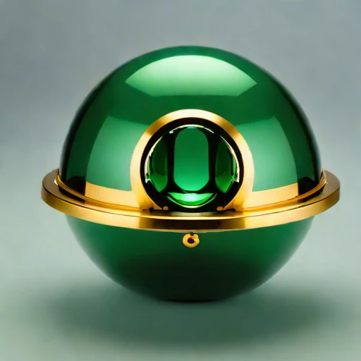 An estuarine-mud viewing capsule, photographed against a plain background