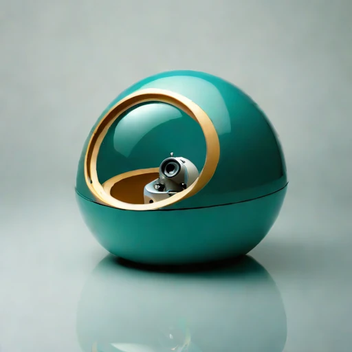 An estuarine-mud viewing capsule, photographed against a plain background