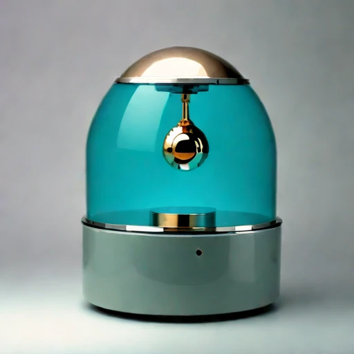 An estuarine-mud viewing capsule, photographed against a plain background