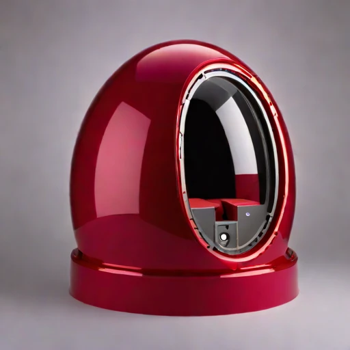 An estuarine-mud viewing capsule, photographed against a plain background