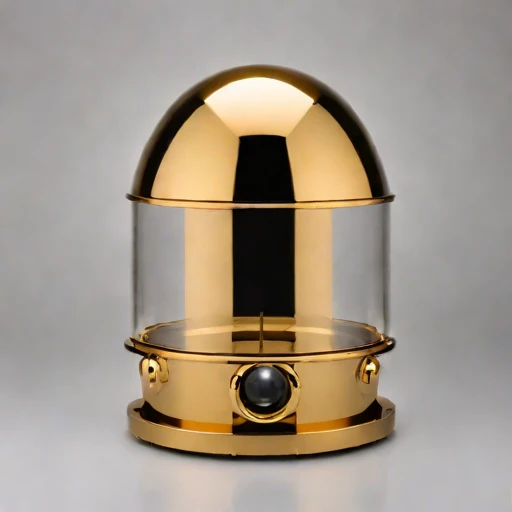 An estuarine-mud viewing capsule, photographed against a plain background