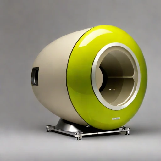 An estuarine-mud viewing capsule, photographed against a plain background