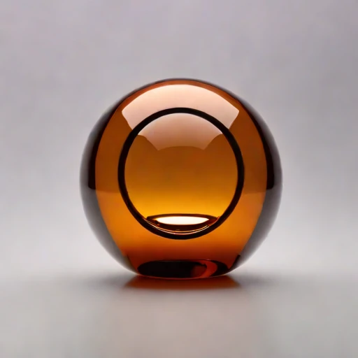 An estuarine-mud viewing capsule, photographed against a plain background