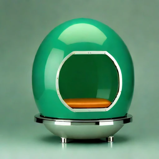An estuarine-mud viewing capsule, photographed against a plain background