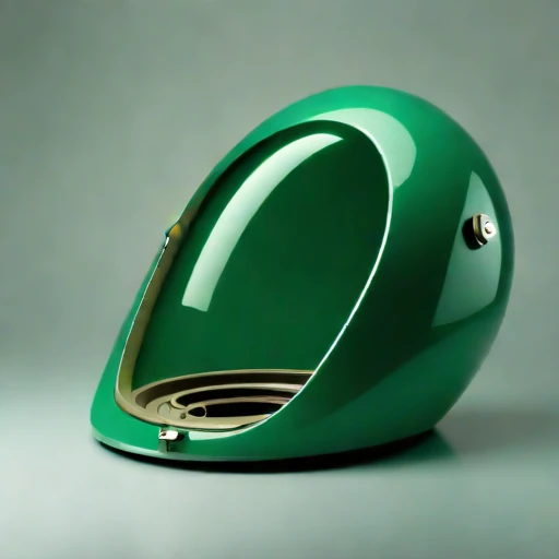 An estuarine-mud viewing capsule, photographed against a plain background