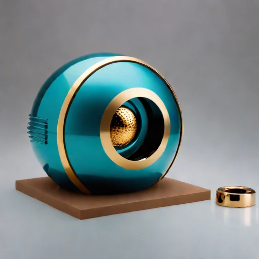 An estuarine-mud viewing capsule, photographed against a plain background