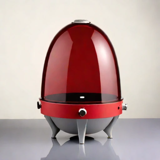 An estuarine-mud viewing capsule, photographed against a plain background