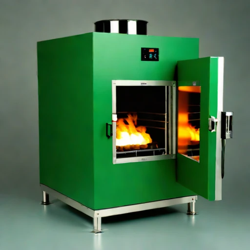 A eutectoid-stage hardening retort, photographed against a plain background