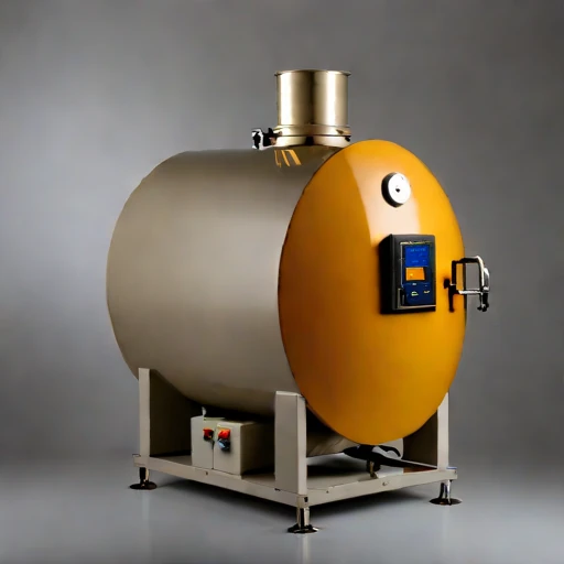 A eutectoid-stage hardening retort, photographed against a plain background