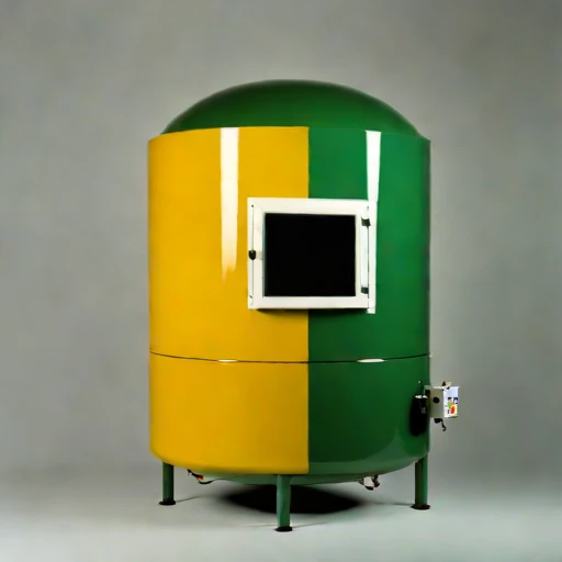 A eutectoid-stage hardening retort, photographed against a plain background