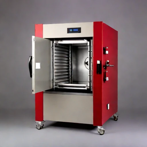 A eutectoid-stage hardening retort, photographed against a plain background